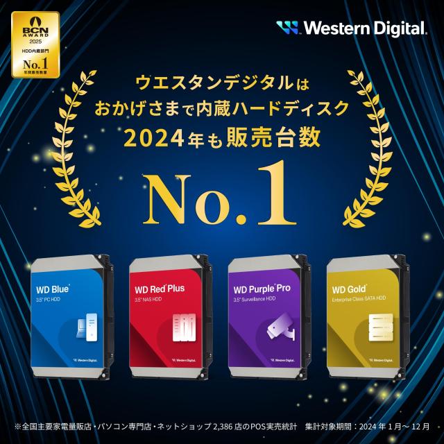 Amazon.co.jp限定】Western Digital ウエスタンデジタル WD Gold 内蔵