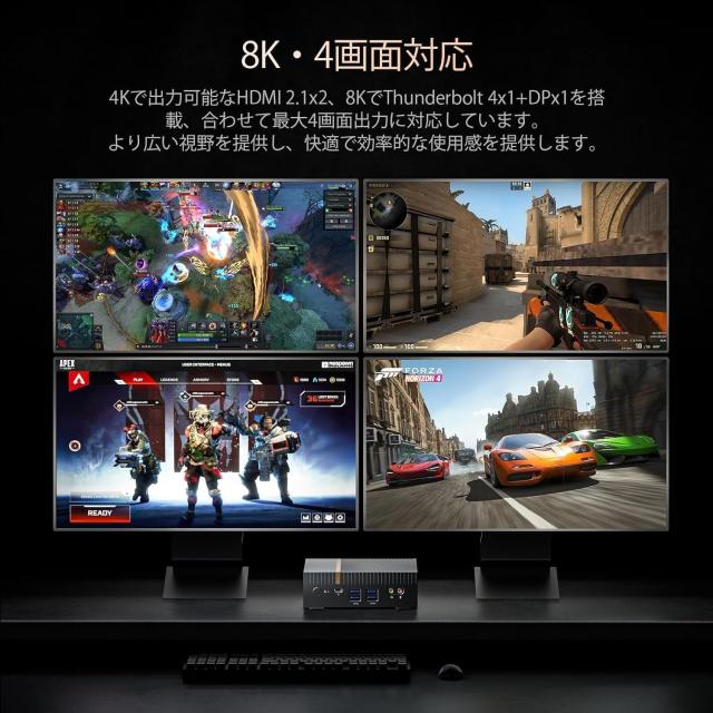 ミニPC 第13世代インテル Core i9-13900H 14コア 20スレッド 最大5.40GHz