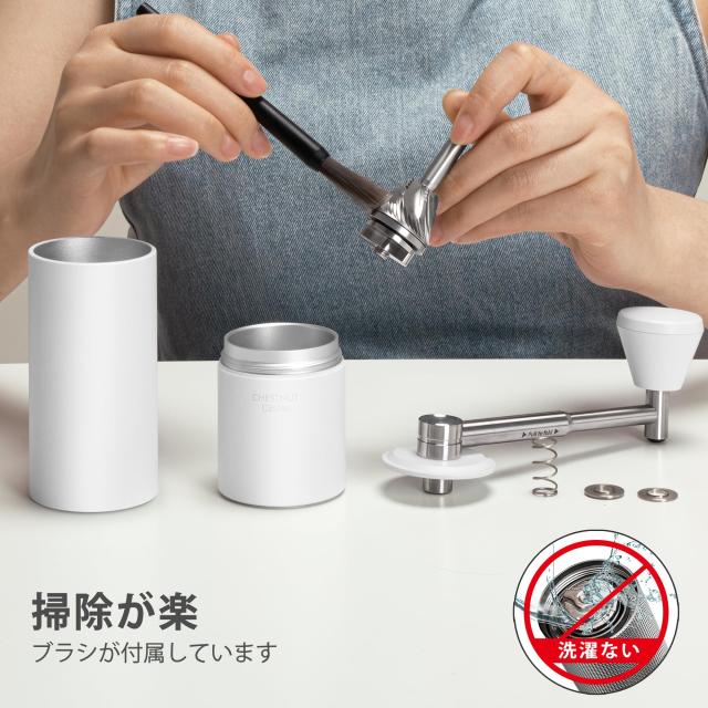 TIMEMORE 新 全金属 コーヒーミル 手動 タイムモア C3S PRO 手挽き コーヒー ミル 折り畳み式ハンドル ステンレス臼 段階粗さ調整可能 省_5