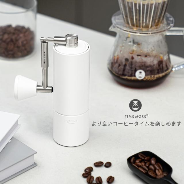 TIMEMORE 新 全金属 コーヒーミル 手動 タイムモア C3S PRO 手挽き コーヒー ミル 折り畳み式ハンドル ステンレス臼 段階粗さ調整可能 省_6