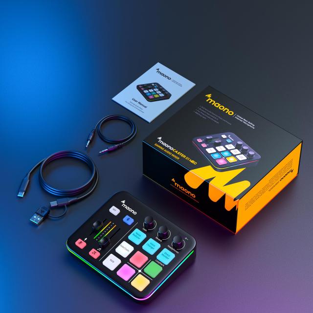 MAONO ゲーミングオーディオミキサー オーディオインターフェース