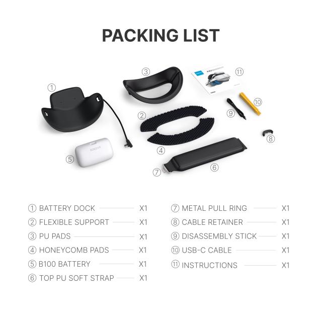 BOBOVR P4U ヘッドバンド バッテリーアップグレード セット Pico4