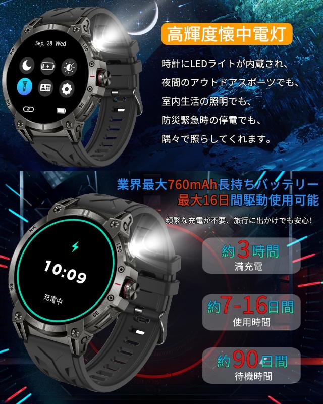 スマートウォッチ【2025改良最新型 1.85インチ大画面