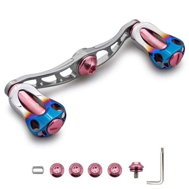 HEIGHTEN 88/90/115mm リール ハンドル 22mm ノブ搭載 シマノ(SHIMANO) ダイワ(DAIWA) アブ(Abu) 通用 ベイトリール 用 Aurora Series (9