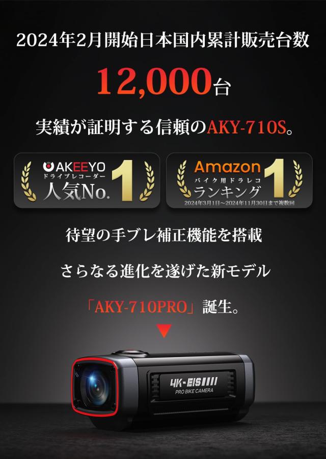 AKY-710Sドライブレコーダー (710PRO-BICYCLE)