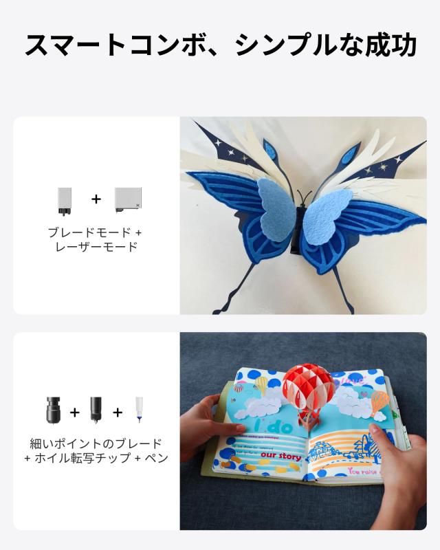 xTool M1 Ultra 20W レーザー彫刻機 豪華キット 4-in-1（レーザー彫刻＆切断+ナイフカット+インクジェット印刷+筆描き）彫刻、切断、抜き_6