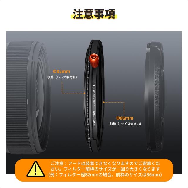 K＆F Concept 58mm ブラック拡散 1/4 ＆ 1/8 レンズフィルターキット (2個) ミストシネマティック効果フィルター Vlog/ビデオ/ポートレート画像用 28マルチレイ ブラックソフト 1⁄4 レンズフィルター拡散効果 49 52 55 58 62 67