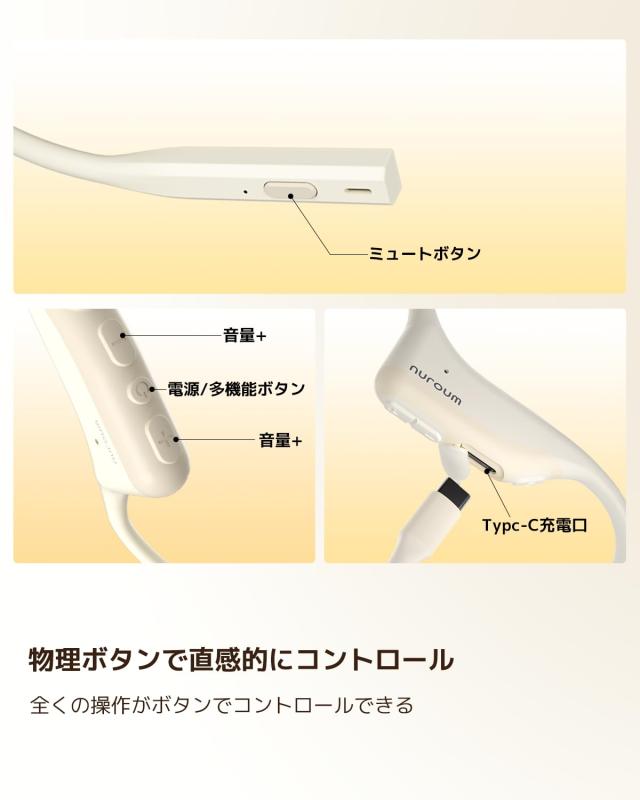 Nuroum OpenEar Pro オープンイヤー イヤホン ワイヤレス ビジネス