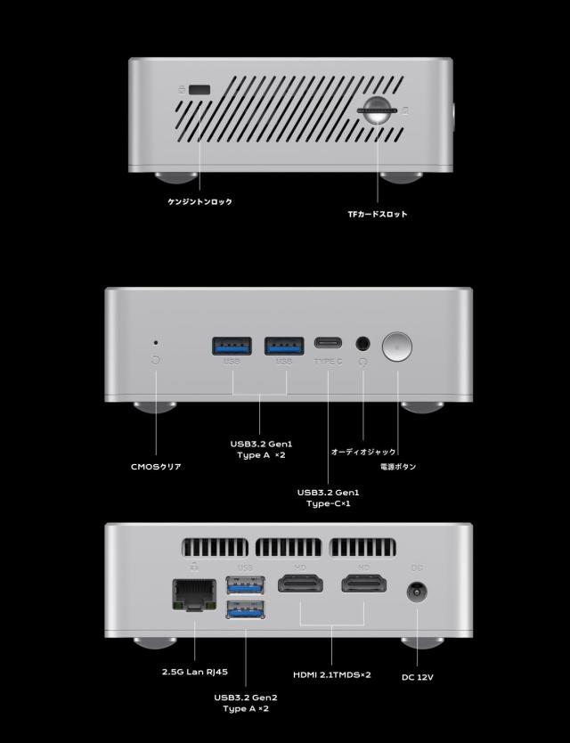 MINISFORUM UN150PミニPC インテルN150 DDR4 16GB 256GB SSD Windows