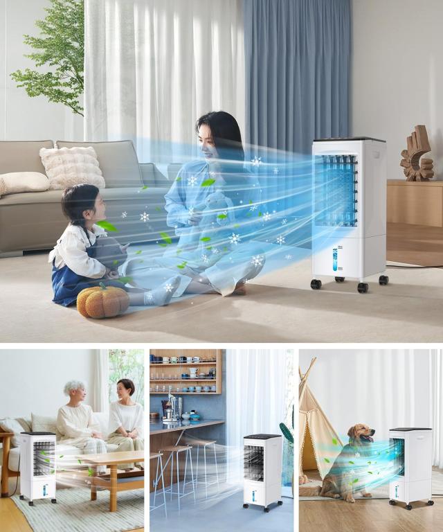 AQielev 冷風機 冷風扇 強力送風【2025年革新アップ ・極上の冷感届け ・