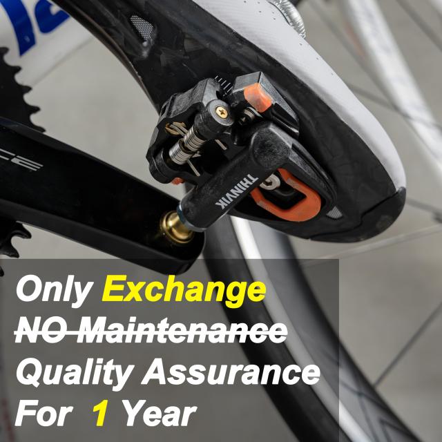 Thinvik ビンディングペダル フルカーボン チタン合金 クリップレス