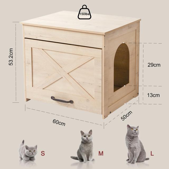 CELAVY 猫 トイレ カバー 猫トイレ隠し 猫砂 飛散防止 トイレ収納