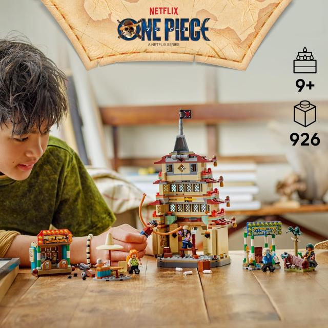 レゴ(LEGO) ワンピース アーロンパークの戦い ルフィ ウソップ ナミ アーロン チュウ 五重塔 手配書 おもちゃ 玩具 誕生日 プレゼント ブ_1