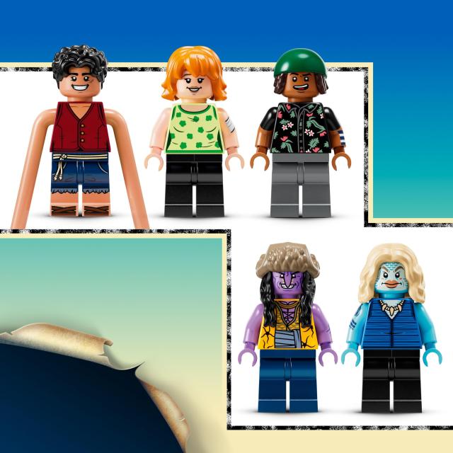 レゴ(LEGO) ワンピース アーロンパークの戦い ルフィ ウソップ ナミ アーロン チュウ 五重塔 手配書 おもちゃ 玩具 誕生日 プレゼント ブ_4