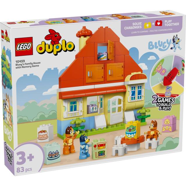 レゴ(LEGO) ブルーイ ブルーイのおうちとメモリーゲーム おもちゃ 玩具 誕生日 プレゼント ブロック 知育 男の子 女の子 子供 1歳半 2歳_1