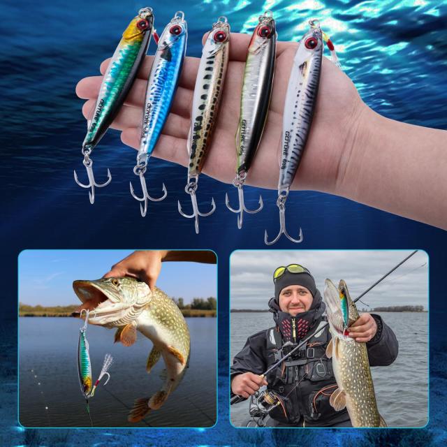 クラシックアウトドア・釣り・旅行用品 - メタルジグセット5本