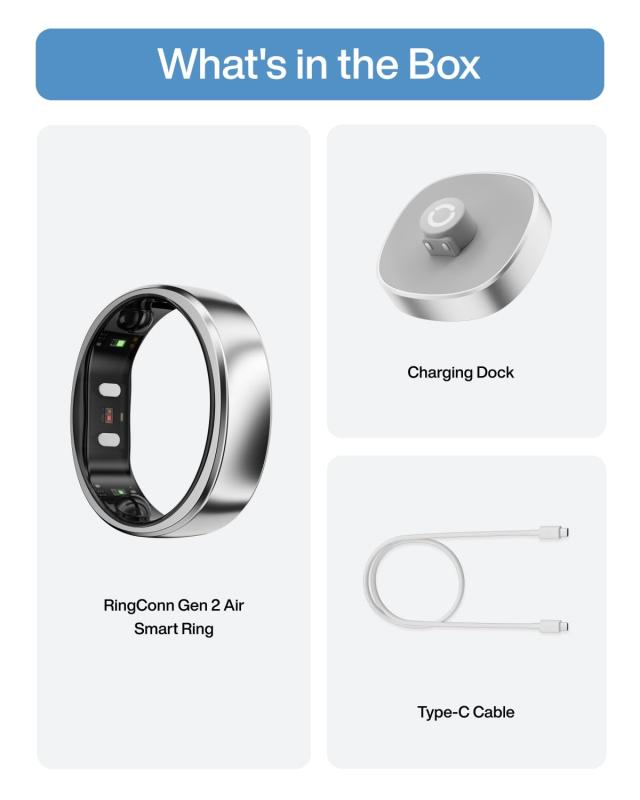 RingConn Gen 2 Air、超薄型AIスマートリング｜まずサイジングキットでサイズ確認｜バッテリー駆動10日間｜睡眠・心拍・ストレス・女性の_8