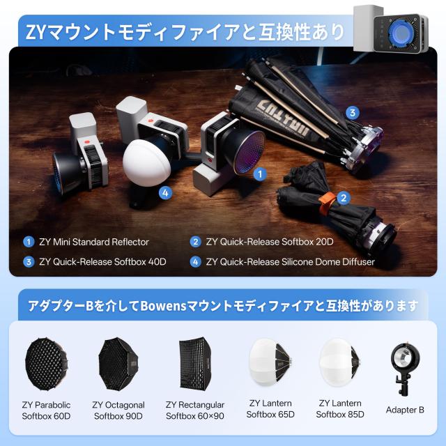 公式旗艦店] ZHIYUN CINEPEER CX50 ビデオライト, 4500mAh, PD/DC給電 