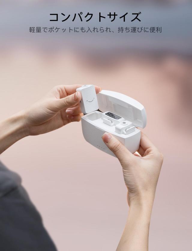 FIFINE ワイヤレスマイク ピンマイク 6時間連続使用 ノイズキャンセ