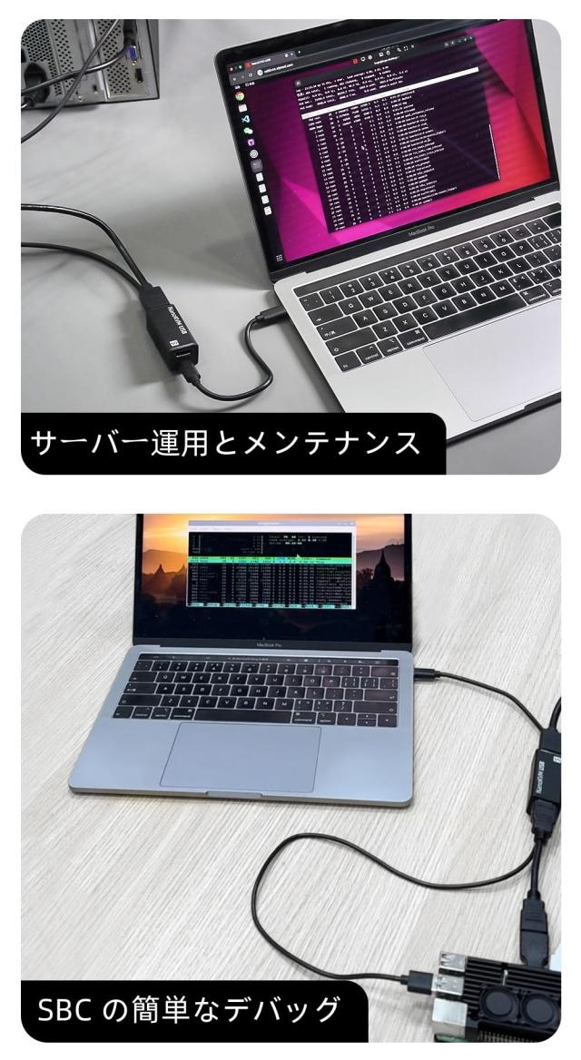 WayPonDEV Sipeed NanoKVM-USB 指サイズの 4K USB KVM (サーバー/SBC 用) 便利な操作とメンテナンス/マルチデバイス コラボレーション ツ_5
