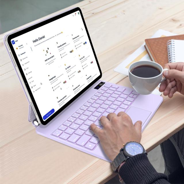 QERDAOYI マジックキーボード 2025 iPad 第11世代11 インチ A16 ＆iPad第10世代10.9インチ（A2696/A2757/A2777）に対応 日本語配列 高精度_6