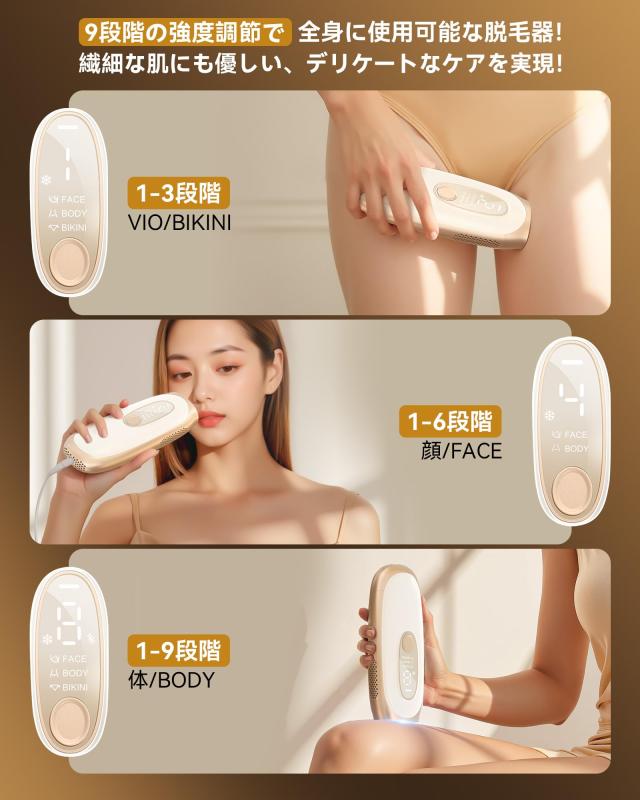 【2025年新モデルサファイア冷却テクノロジー？ほぼ痛みない冷感脱毛器】YUNDOO脱毛器 VIO対応 メンズ レディース サロン級IPL光脱毛器_2