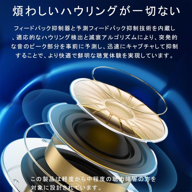 集音器 【2025年昇級版 】 高齢者集音器 Bluetooth5.2 USB充電式 首かけ集音器 6段階音量調節 軽量 ノイズ低減 ハウリング防止 電話/音楽_3