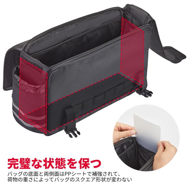 【父の日ギフト】KEMIMOTO バイク サイドバッグ 8L バイク用 サドルバッグ レブル250 サイドバッグ汎用 防撥水 ドリンクホルダー付属 金_5