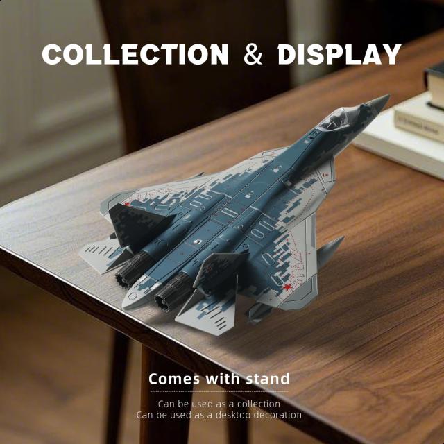 SEBUNAS 1/72スケール Su-57S 軍用航空機玩具 クイックビルドモデル
