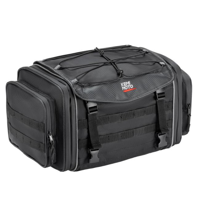 KEMIMOTO シートバッグ 拡張機能あり 25-30L ツーリングバッグ レイン