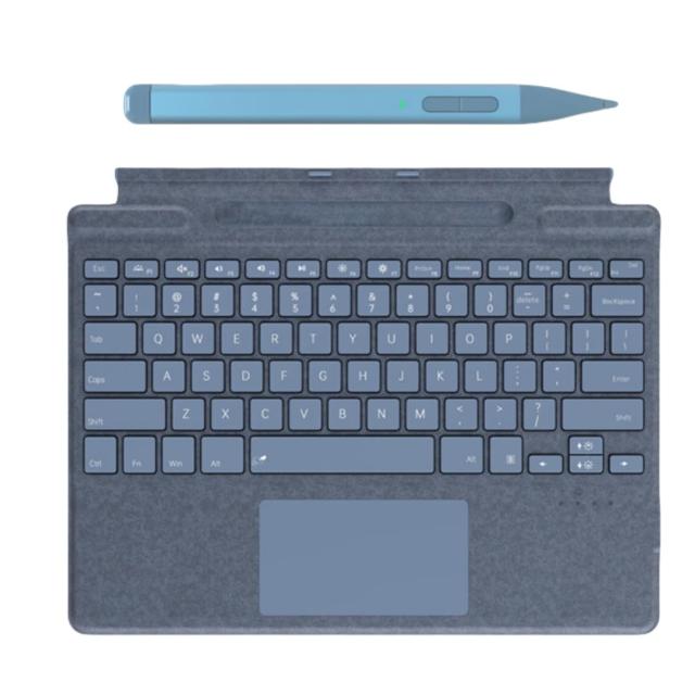 Surface用タッチペン 付き Surface Pro 11/10/9/8/X キーボード＆Surface ペンセット 軽量タイプカバー 磁気吸着式 タッチパッド搭載 七_1