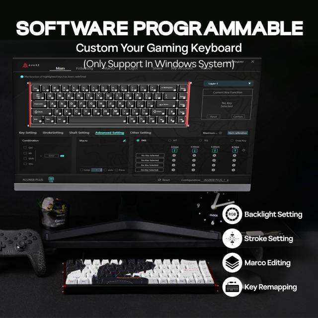 【ラピッドトリガー搭載】AJAZZ ALUX68 HE ゲーミングキーボード Amazon | MechLands AJAZZ ALUX68 HE アルミニウム 高速 ゲーミング