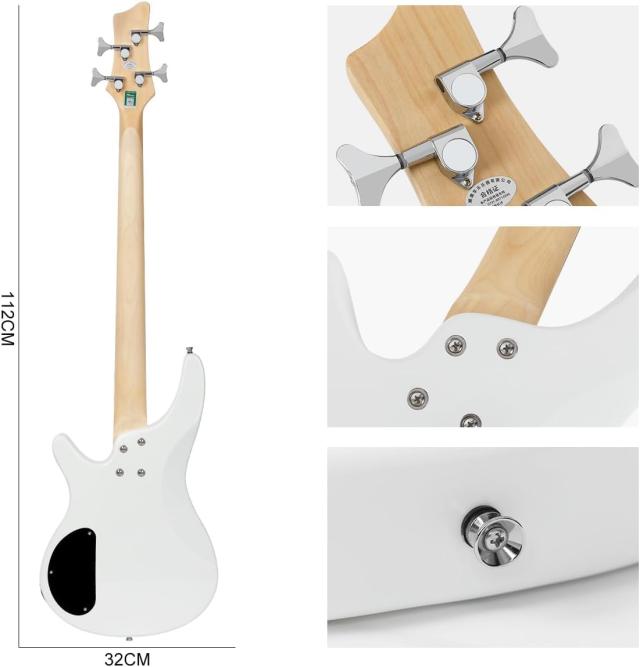 Bullfighterエレキベースセットアクセサリーセット付き、4弦bassエレキ