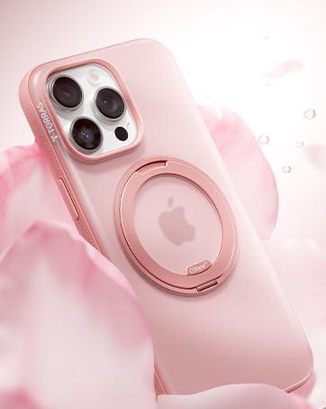 TORRAS iPhone 16 Pro 用 ケース カメラコントロールボタン付き【初夏トキメキタイム・多機能360度回転スタンド】縦横両対応 マグネット_7