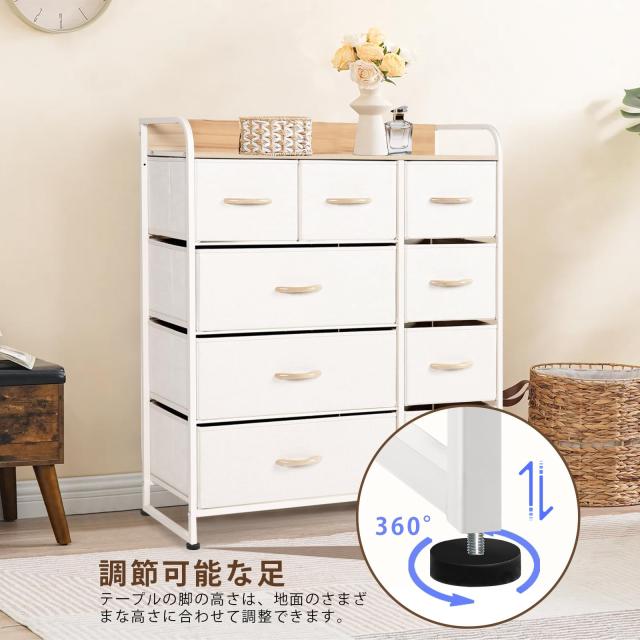 タンス 収納 チェスト 布製 引き出し 洋服収納 リビング収納 大容量 Amazon｜2段棚 タンス 側面収納ポケット チェスト おしゃれ 洋服