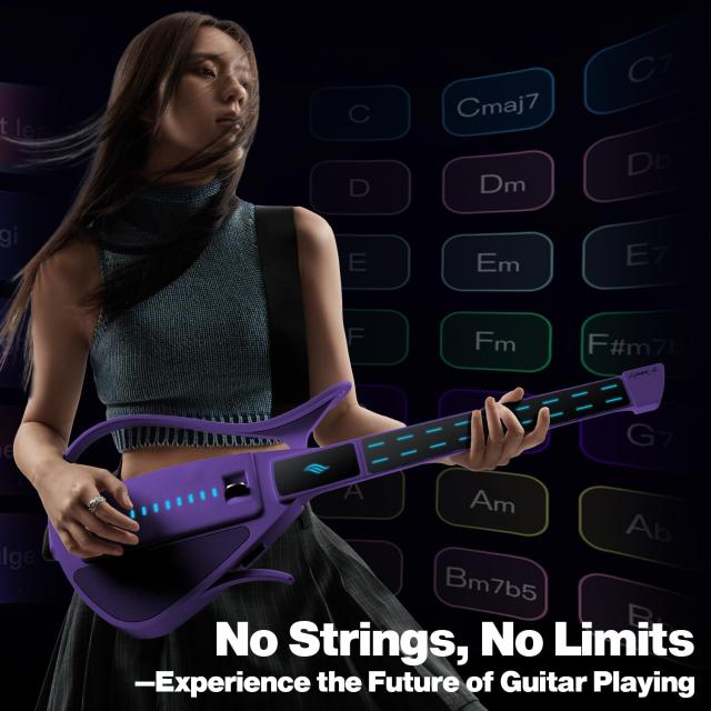 ENYA CYBER-G スマート弦なしエレキギター｜折りたたみ式 携帯可能