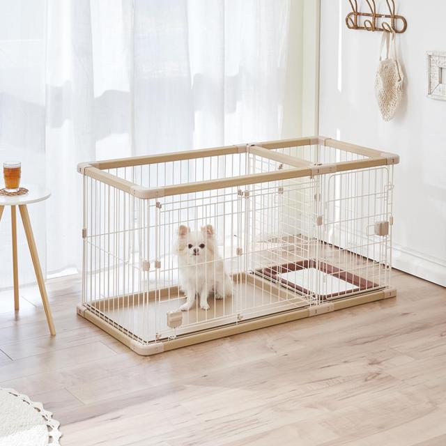 ペティオ (Petio) 犬用 トイレのしつけが出来る ドッグルームサークルPLus ベージュ レギュラー_2