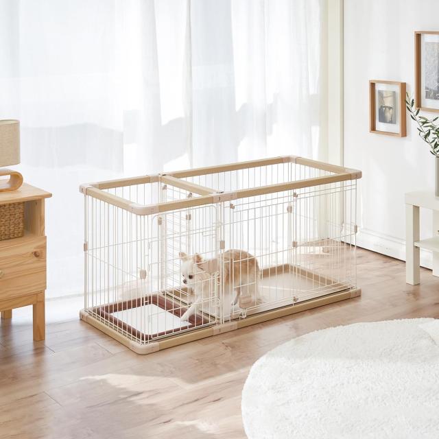 ペティオ (Petio) 犬用 トイレのしつけが出来る ドッグルームサークルPLus ベージュ レギュラー_3