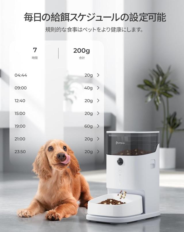 PETGUGU PF1L 猫用 スマートペット用自動給水器 アプリ付き 2L大容量 8