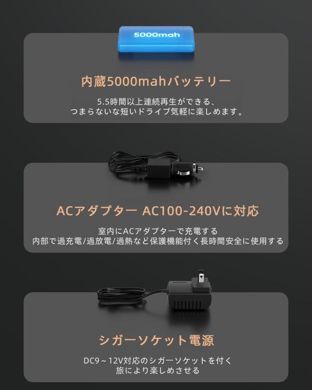 【2025新登場・15.6インチ大画面・2年保証】 ポータブルDVDプレーヤー BOIFUN CD・DVDプレーヤーポータブル 6時間連続再生 デジタル/CPRM_3