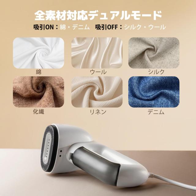 Neakasa Magic 1 衣類スチーマー 真空吸着式スチームアイロン 2300Pa