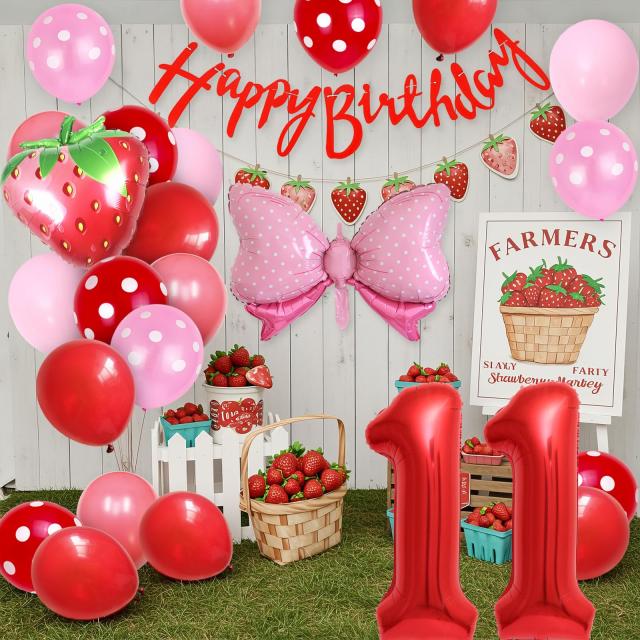 Lausatek バルーン 誕生日 11歳 風船セット HAPPY BIRTHDAY バースデー