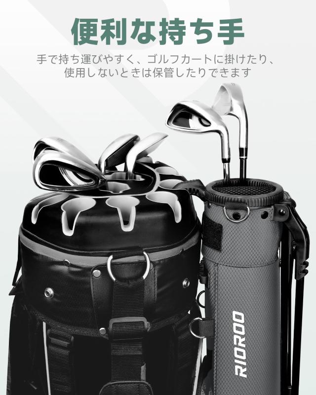 RIOROO ゴルフ スタンドバッグ セルフスタンド クラブケース キャディ