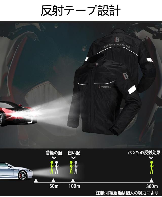 RENHE バイクジャケット 夏用 メッシュジャケット メンズ バイク用コート プロテクター ライディングジャケット 春夏秋冬 レーシングジャ_5