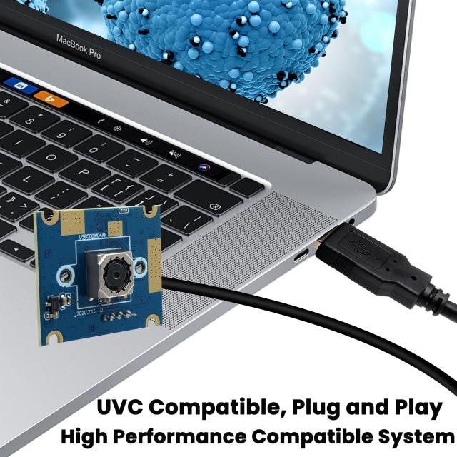 ELP オートフォーカス USB カメラ 5 メガピクセル 1944P 60 度 歪みなしレンズ ライトブラウン PC カメラモジュール プラグアンドプレイ_3
