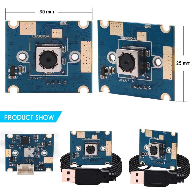 ELP オートフォーカス USB カメラ 5 メガピクセル 1944P 60 度 歪みなしレンズ ライトブラウン PC カメラモジュール プラグアンドプレイ_5