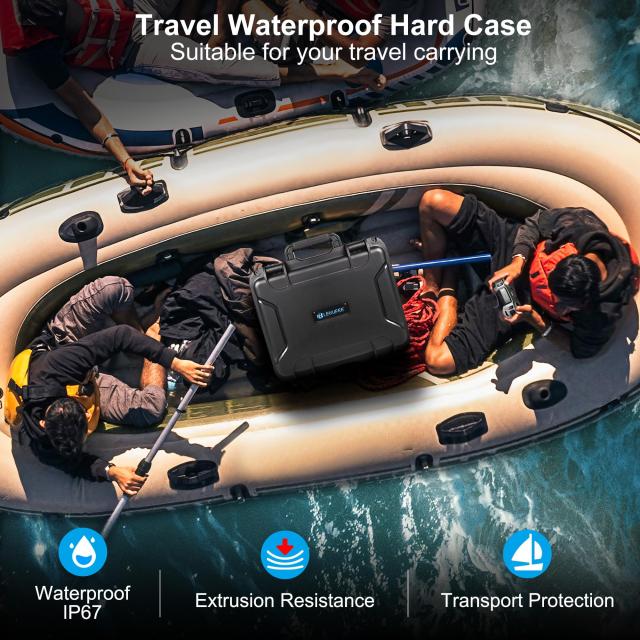 Lekufee 防水ハードキャリングケース DJI Avata 2 ドローン、Fly More