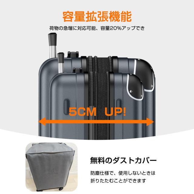 Globetrek] 【現役CA監修・日本企業企画】スーツケース 機内持ち込み M