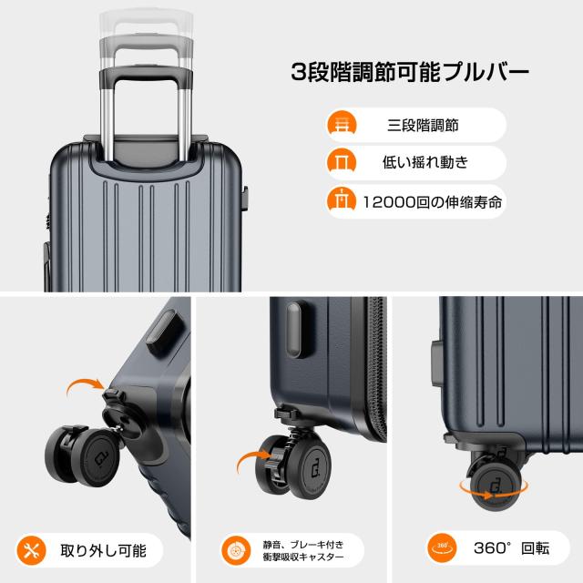 Globetrek] 【現役CA監修・日本企業企画】スーツケース 機内持ち込み M