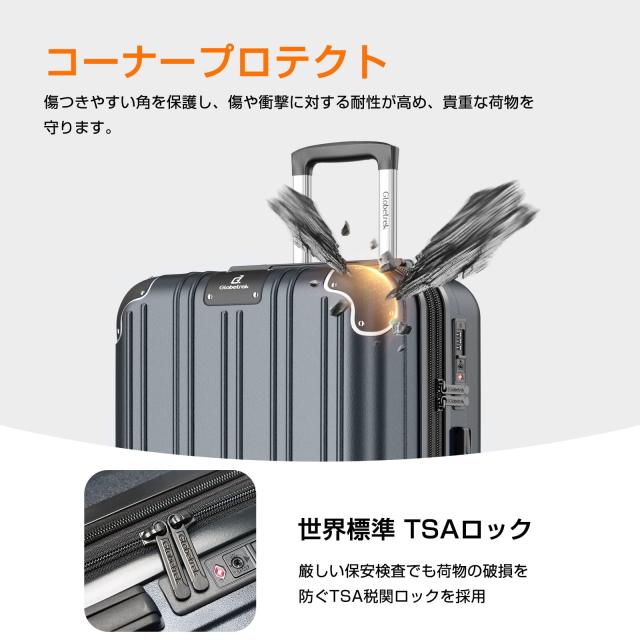 Globetrek] 【現役CA監修・日本企業企画】スーツケース 機内持ち込み M